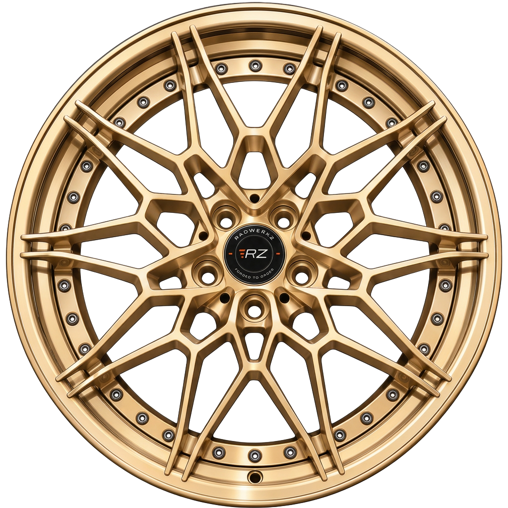 Two-piece forged wheel